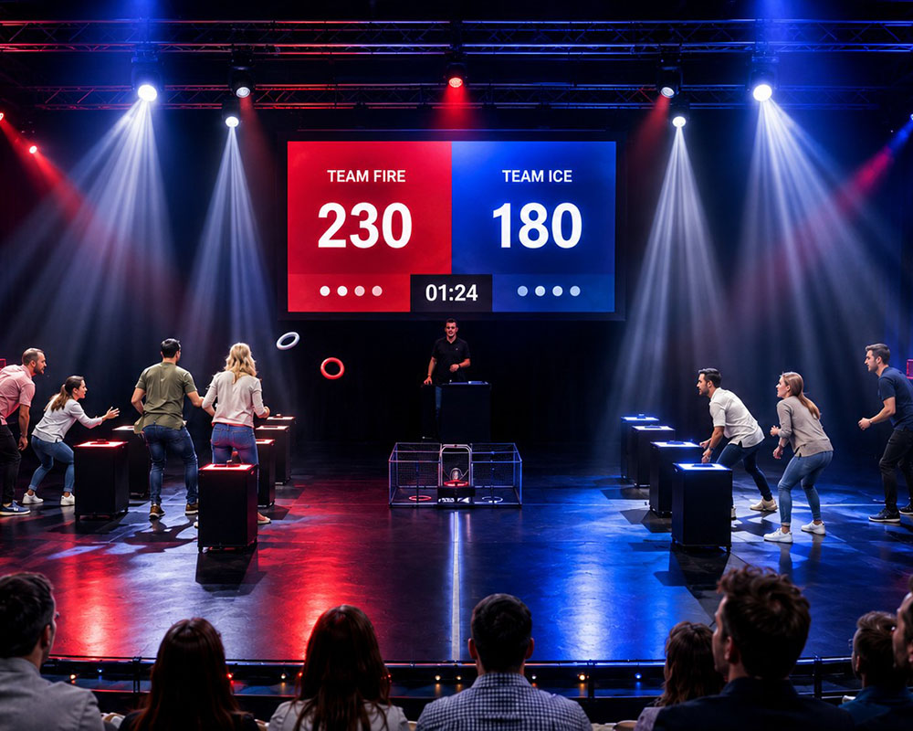 Spannende Teamspiele in der TeamArena Spannende Teamspiele in der TeamArena