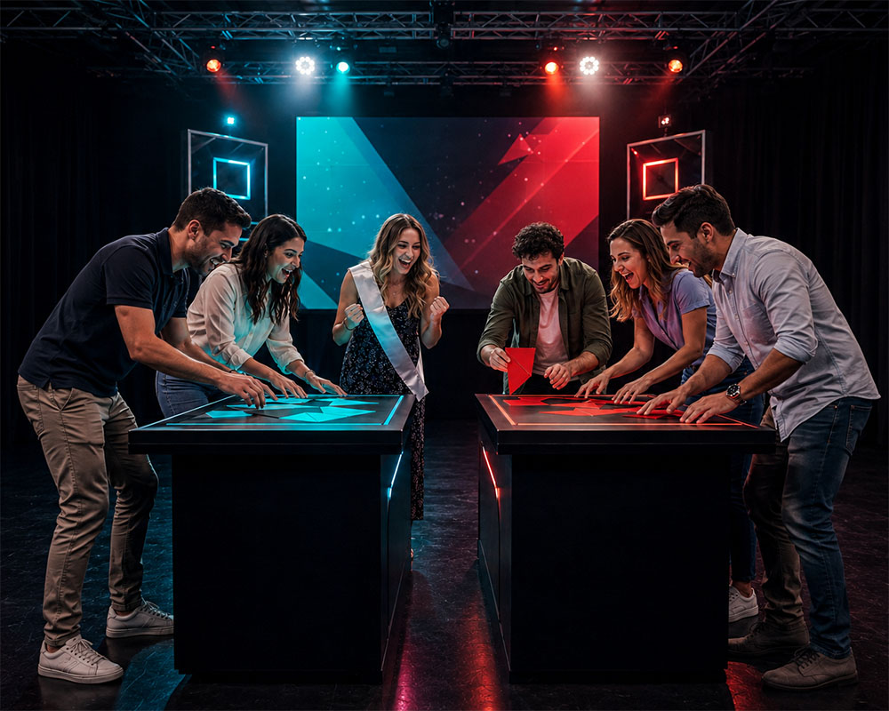 Zwei Teams beim Strategie-Game in der TeamArena Zwei Teams beim Strategie-Game in der TeamArena